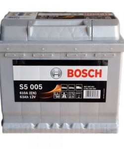 BOSCH 0092S50050 Аккумулятор S5 12V 63Ah 610A Silver Plus оп