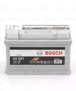 BOSCH 0092S50070 Аккумуляторная батарея S5 Silver Plus 12V 74Ah 750A о.п.